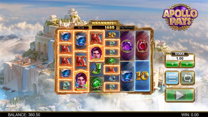 Apollo Pays Megaways gameplay