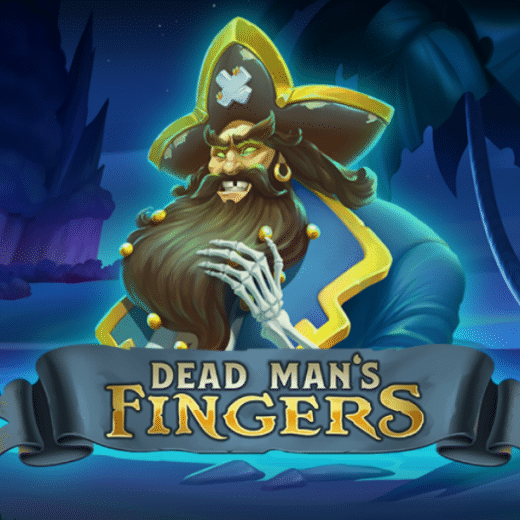 Dead Man's Fingers slot game logo featuring a ghost pirate