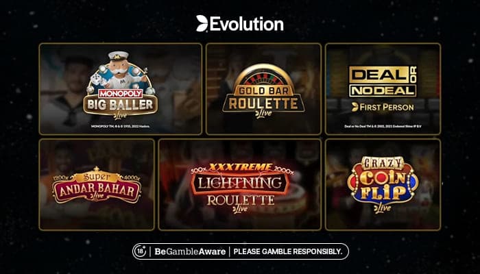 Evolution live dealer games list