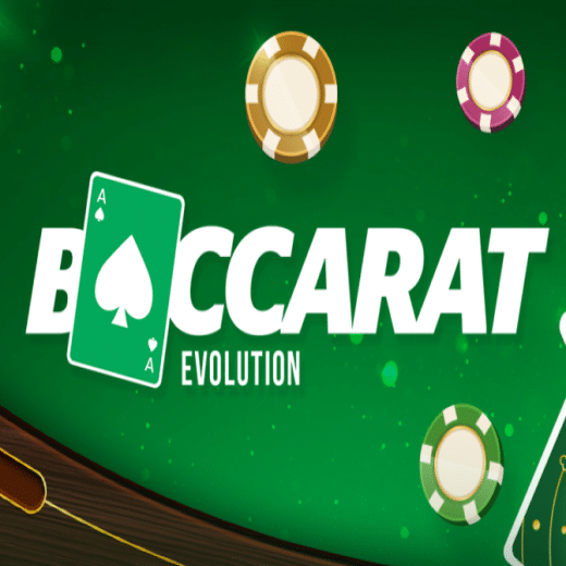 Baccarat Evolution logo with chips
