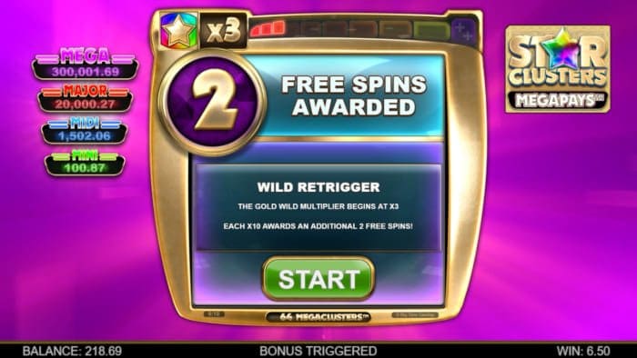 Star Clusters Megapays slot