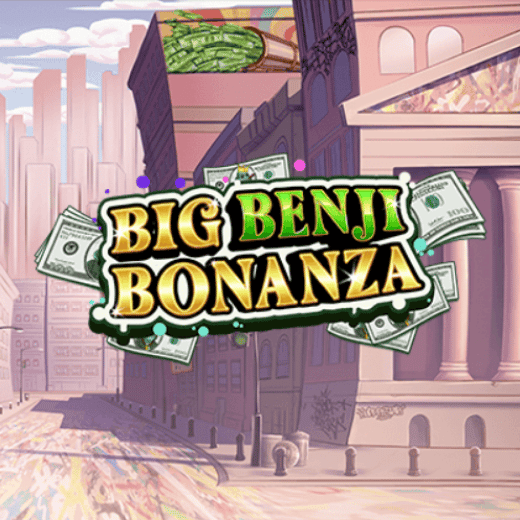 Big Benji Bonanza logo featuring cash and an illustrated version of Wall Street