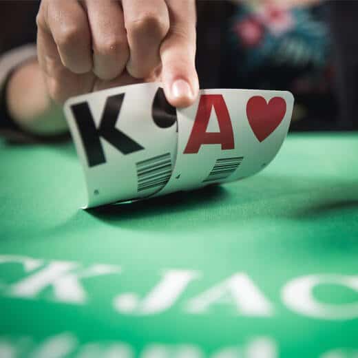 Learn when to stop hitting in Blackjack