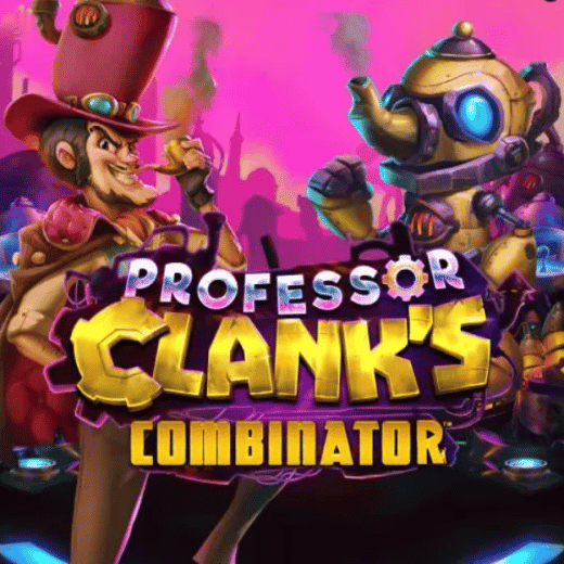 Professor Clank's Combinator logo featuring the game's mascot