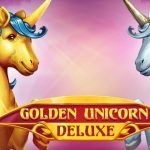 Golden Unicorn Deluxe logo with the game's mascot