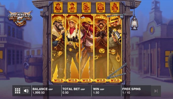 Deadly 5 slot features