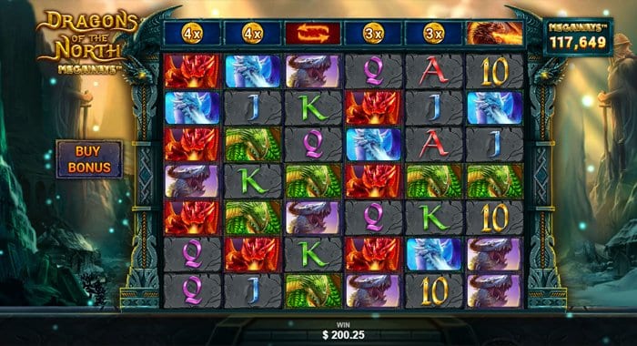 Dragons of the North Megaways is a popular slot powered by Wizard Games