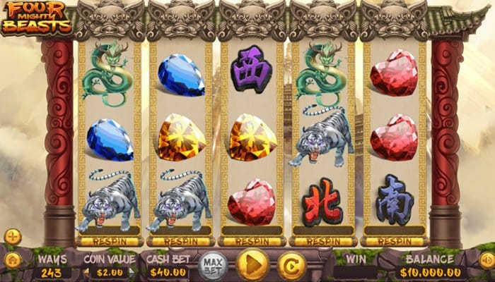 Four Mighty Beasts is popular in Asia