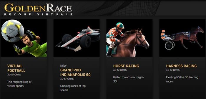 GoldenRace is specialized in Virtual Games