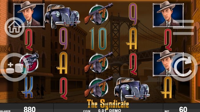 The Syndicate is a popular slot powered by Spinthon