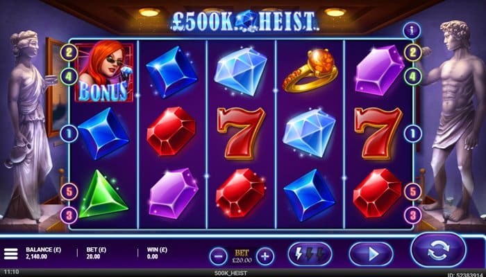 £500K Heist is a popular slot powered by G Games