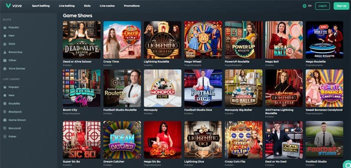 All the best live casino game shows are here to play