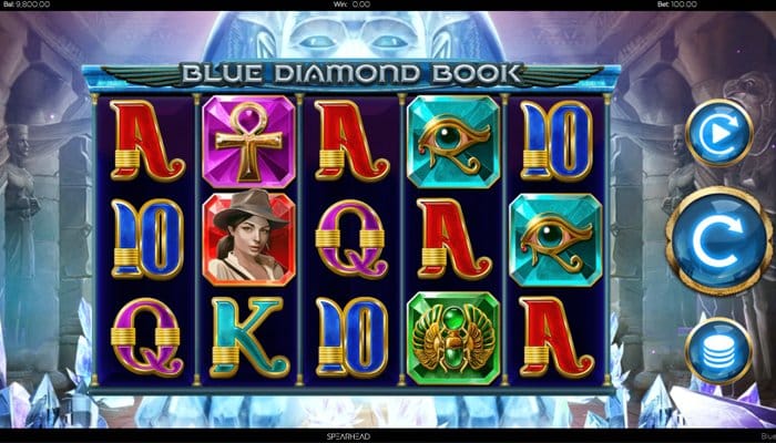Blue Diamond Book is a popular slot developed by Spearhead Studios