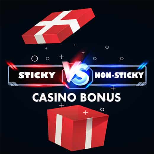 Differences between sticky and non-sticky bonus types