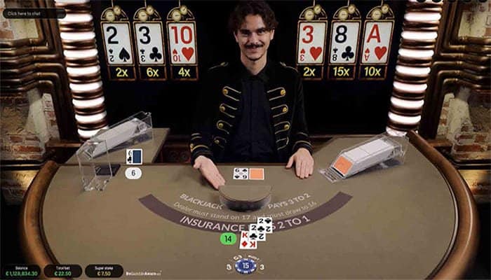 Super Stake Blackjack feature
