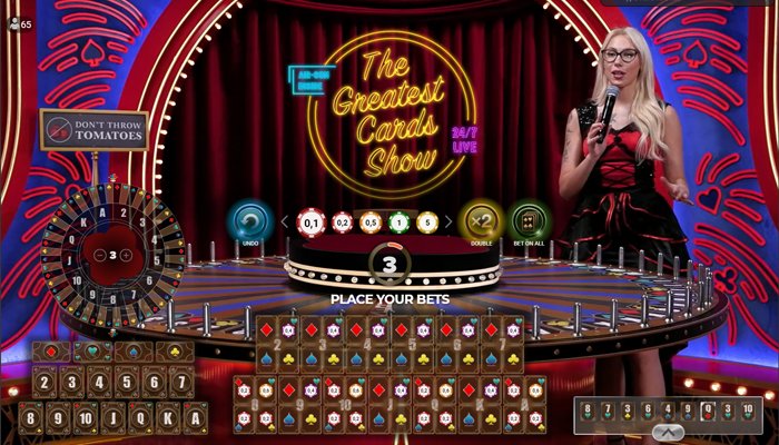 The Greatest Cards Show by Playtech is a very attractive live casino game