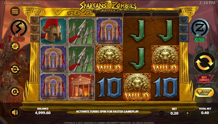 Spartans Vs Zombies Multipays by Stakelogic