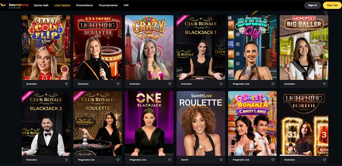 The Live Casino Lobby