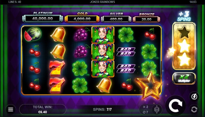 Joker Rainbows Slot Features