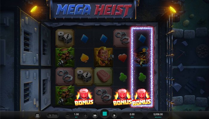 Relax Gaming's Mega Heist bonus feature