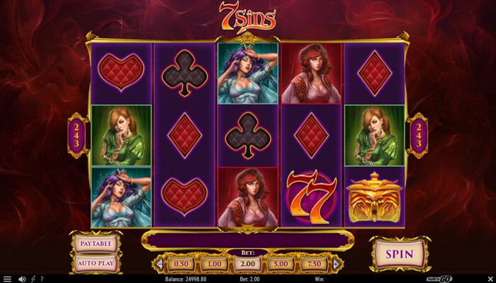 7 sins slot by Play'n Go
