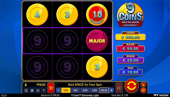 Wazdan's eco-friendly slot - 9 Coins Extremely Light