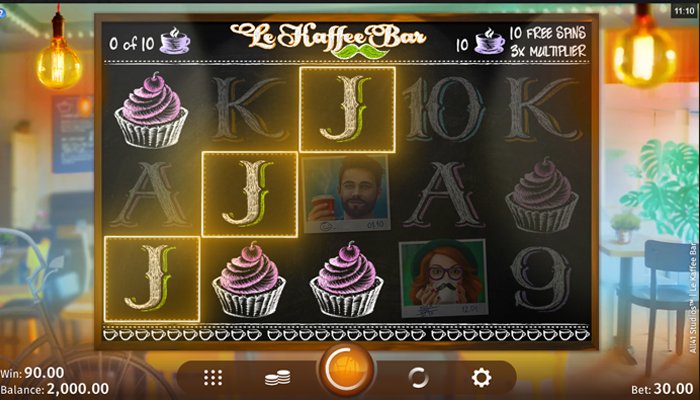 Le Kaffee Bar was the first slot powered by All41 Studios