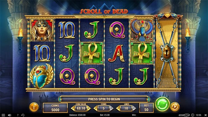 Scroll of Dead slot gameplay
