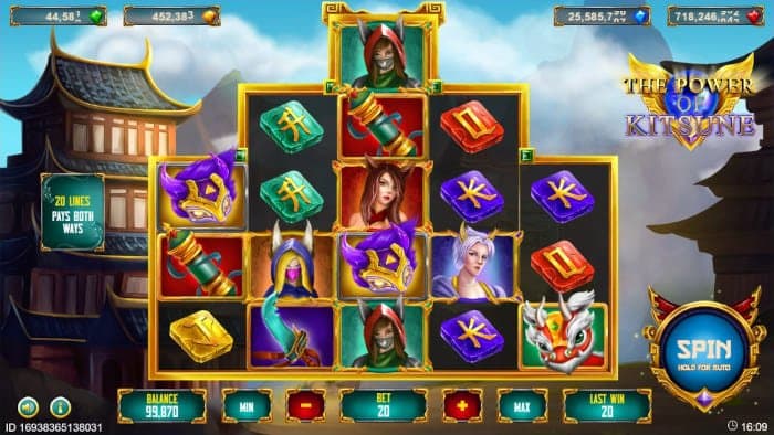 The Power of Kitsune slot gameplay