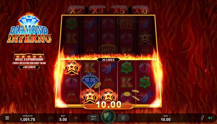 Diamond Inferno is a popular slot