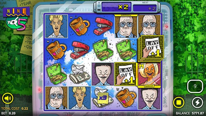 Nine to Five Middle Management Spins triggered