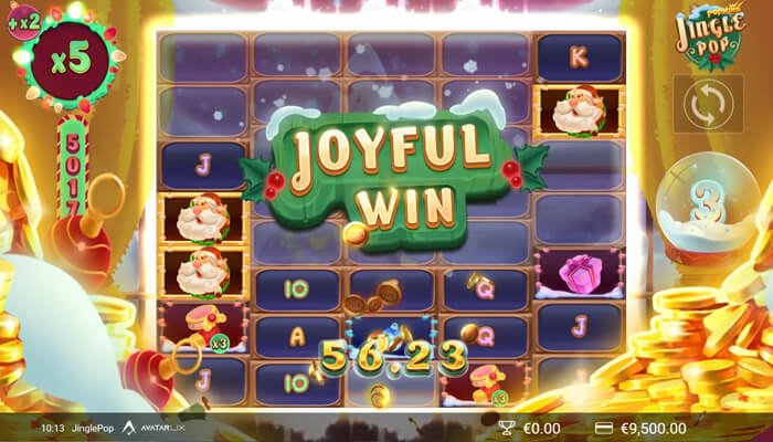 AvatarUX Jingle Pop video slot free spin