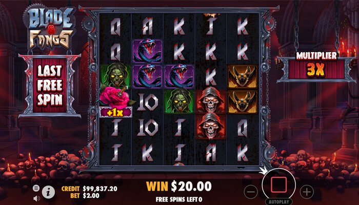 Blade and Fangs slot features