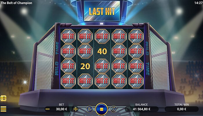 The belt of champion video slot bonus game