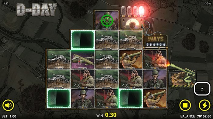 D Day video slot base game