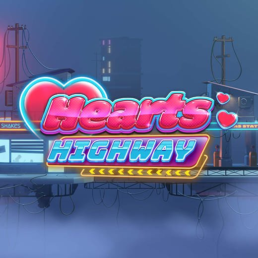 Hearts Highway video slot logo