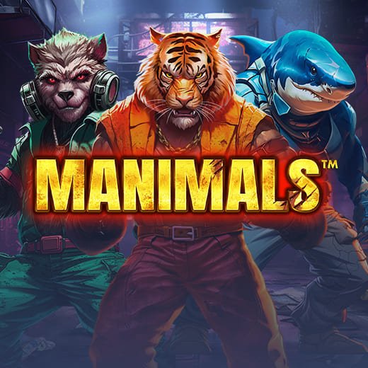 Manimals video slot logo