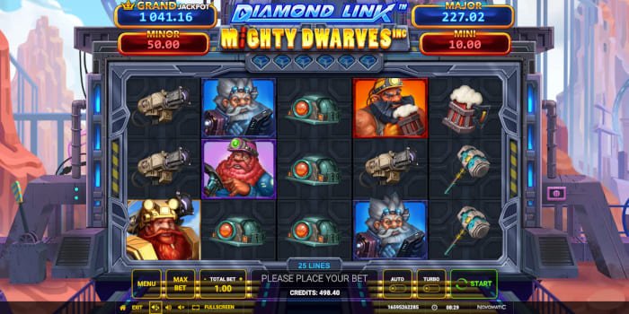 Diamond Link Mighty Dwarves gameplay