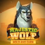 Majestic Wolf video slot logo
