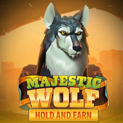 Majestic Wolf video slot logo