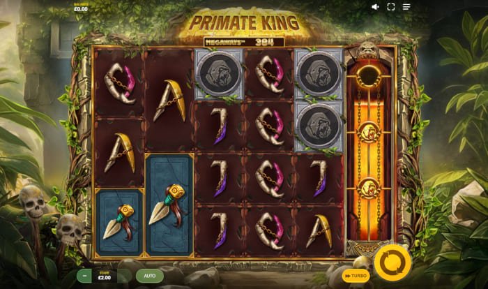 Primate King Megaways video slot gameplay