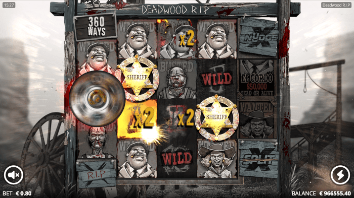 Deadwood RIP video slot gameplay