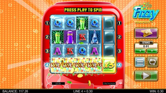 Fizzy Pennyslot main gameplay