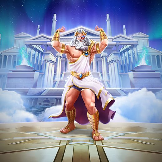 Zeus Pose - Gates of Olympus video slot illustration
