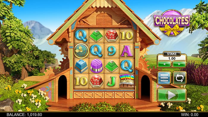 Chocolates video slot gameplay