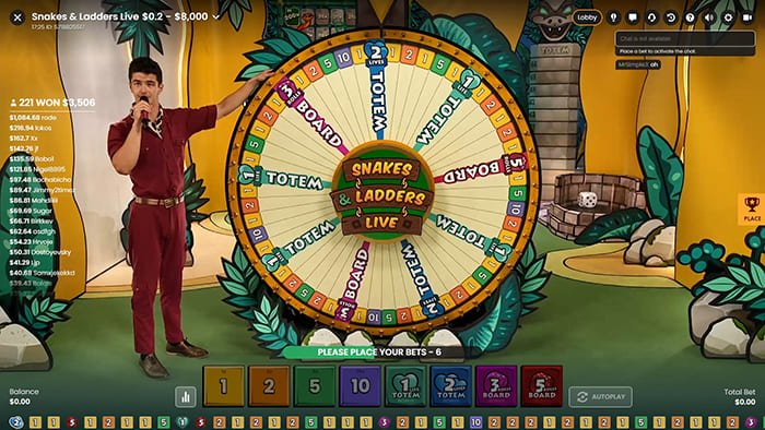 Snakes and Ladders Live playthrough
