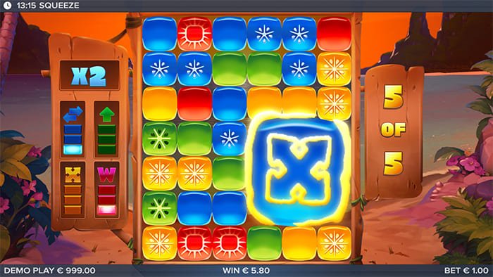 Squeeze video slot gameplay