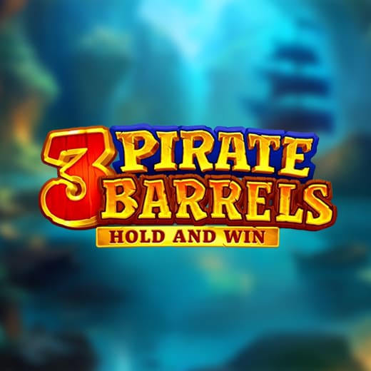 3 Pirate Barrels Hold and Win video slot logo