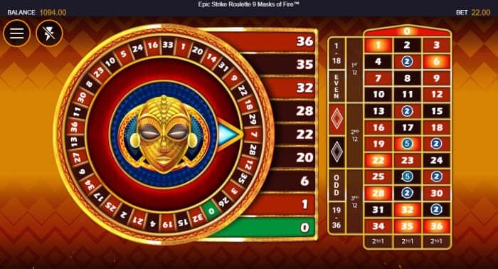 Epic Strike Roulette 9 Mask of Fire Wheel