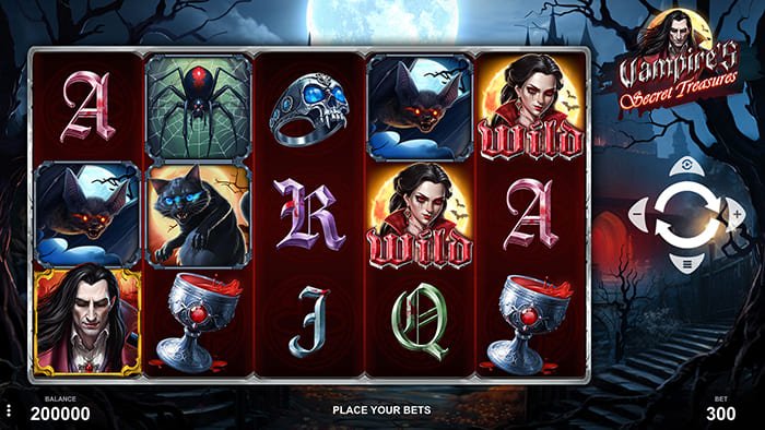 Vampire's Secret Treasures slot gameplay